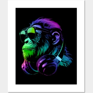 Monkey DJ Posters and Art